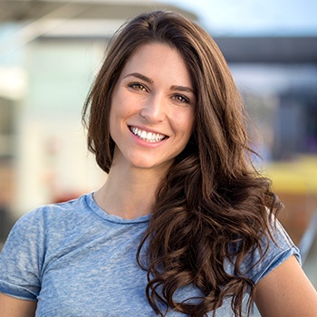 Woman with attractive smile
