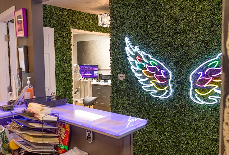 Littleton dental office reception desk