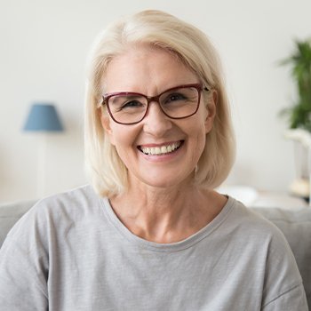 Older woman with healthy smile