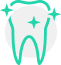 Tooth with sparkle icon