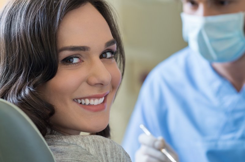 Patient and dentist