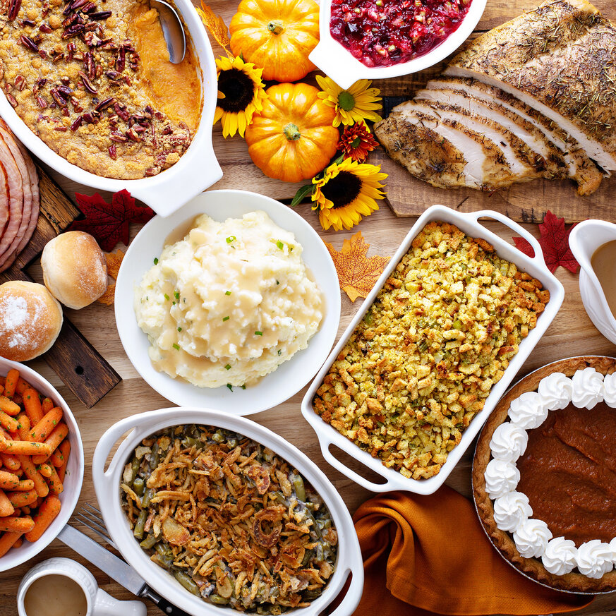 an assortment of holiday foods in Littleton